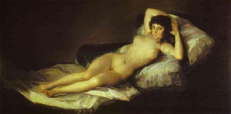 The Nude Maja, Francisco Jose de Goya